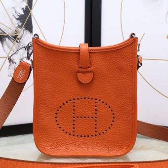 Hermes Orange Evelyne II TPM Messenger Bag