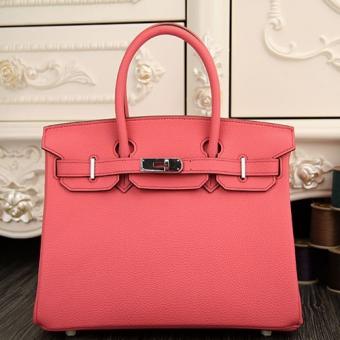 Hermes Birkin 30cm 35cm Bag In Rose Lipstick Clemence Leather