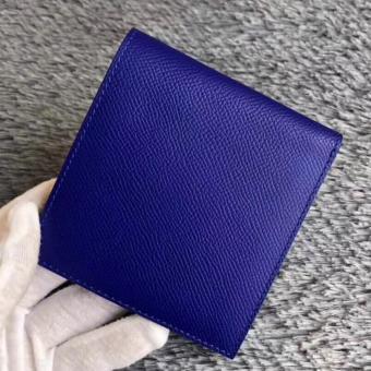 Hermes Blue Electric MC2 Copernic Compact Wallet