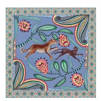 Hermes Blue Savana Dance Shawl