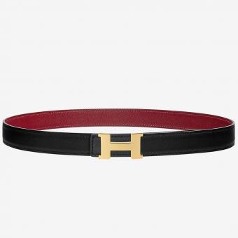 Hermes Mini Constance Belt Buckle & Ruby Epsom 24 MM Strap