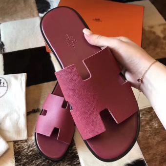 Hermes Izmir Sandals In Fuchsia Epsom Leather