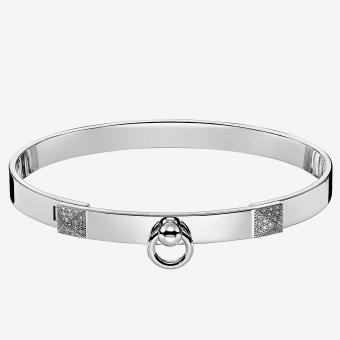 Hermes Silver Collier De Chien Bracelet